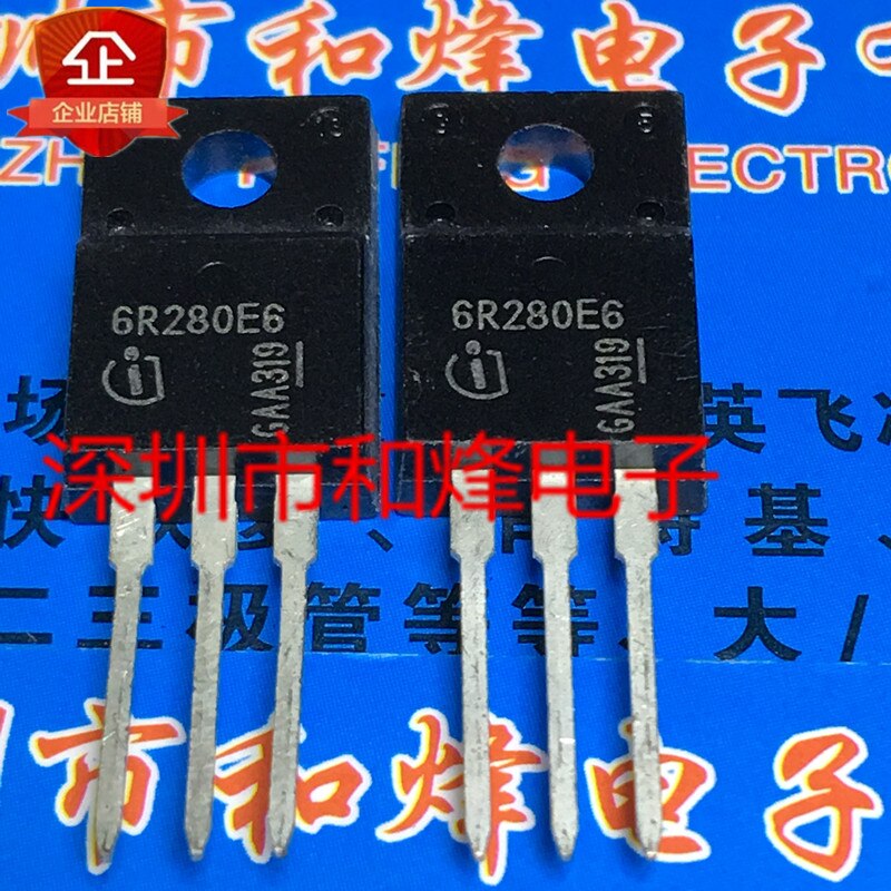 30pcs  ο 6R280E6 IPA60R280E6 TO-220F 650V 40A